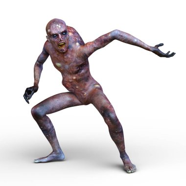 3d cg işleme bir zombi