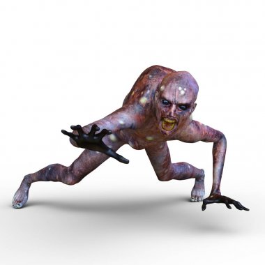 3d cg işleme bir zombi