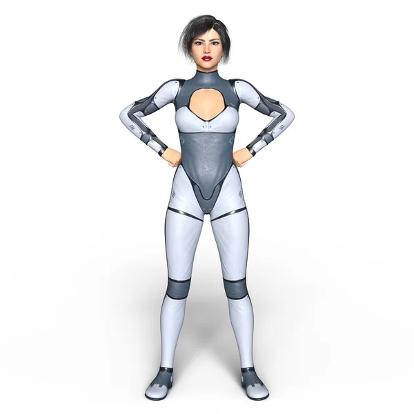 3D CG рендеринг супер женщины — стоковое фото