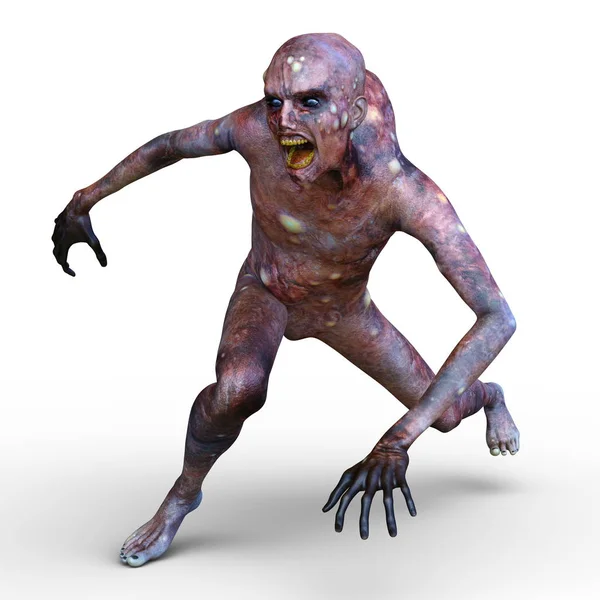 Rendering 3D CG di uno zombie — Foto Stock