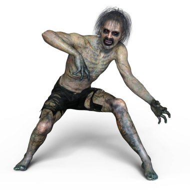 3d cg işleme bir zombi