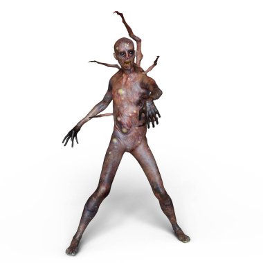 bir canavar 3d cg işleme