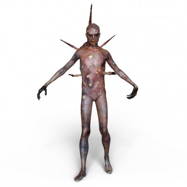 bir canavar 3d cg işleme