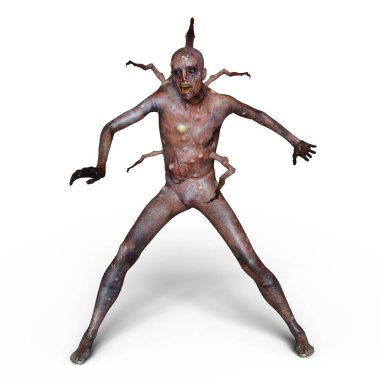 bir canavar 3d cg işleme