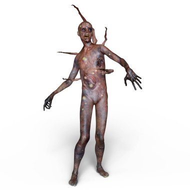 bir canavar 3d cg işleme