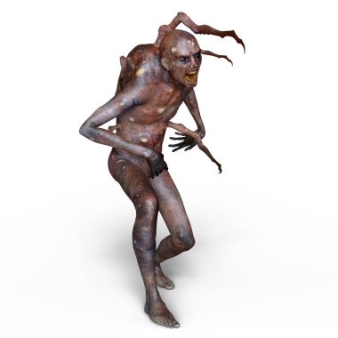 bir canavar 3d cg işleme