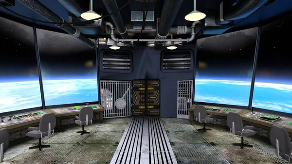 3d cg işleme uzay istasyonu