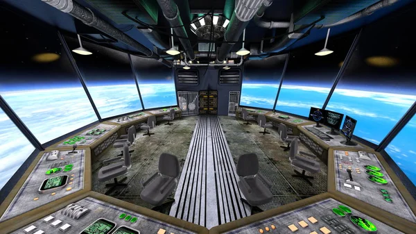 3d cg işleme uzay istasyonu