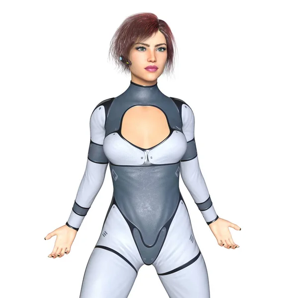 3D CG rendering of a super woman — Stock Photo, Image