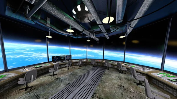 3d cg işleme uzay istasyonu