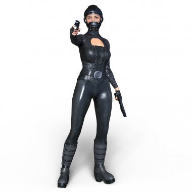 3d cg işleme süper bir kadın