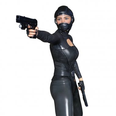 3d cg işleme süper bir kadın