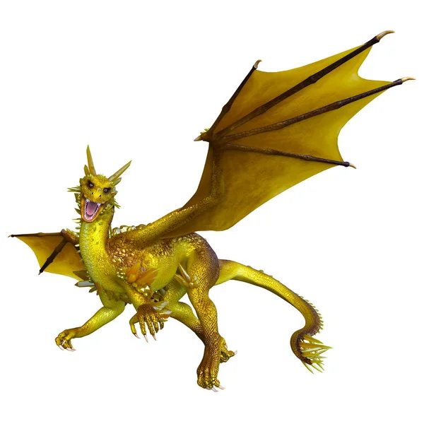 3D rendu 3D d'un dragon — Photo