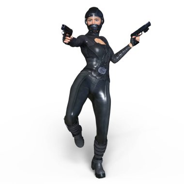 3d cg işleme süper bir kadın