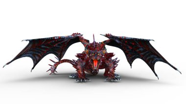 3d cg işleme bir ejderha