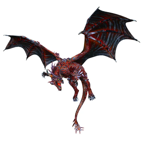 3D rendu 3D d'un dragon — Photo