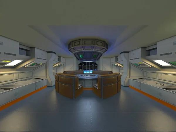 3D CG renderização da estação espacial — Fotografia de Stock