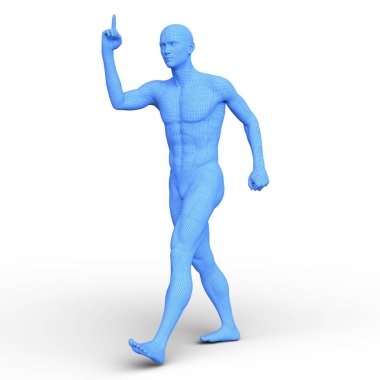 3d cg işleme bir futbolcu