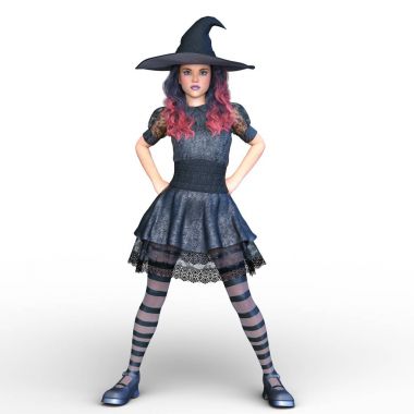 bir cadı kadın kılık 3d cg render