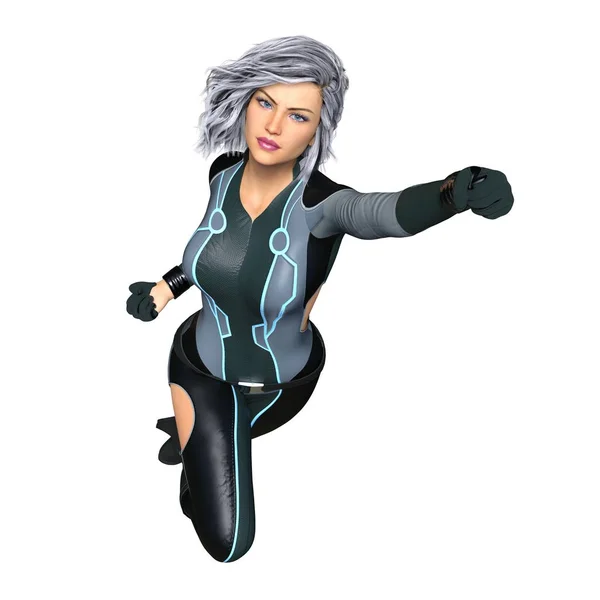 3D CG rendering of a super woman — Stock Photo, Image