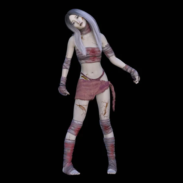 3D CG rendering of a female zombie — Stock Photo, Image