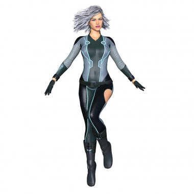 3d cg işleme süper bir kadın