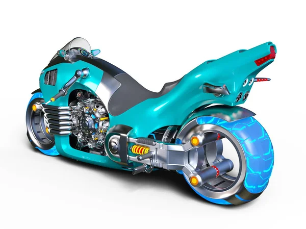 Rendering 3D CG di una moto — Foto Stock