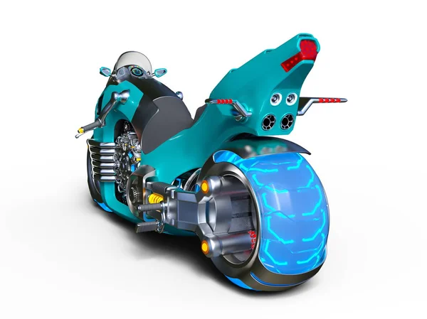 3D CG renderização de uma motocicleta — Fotografia de Stock