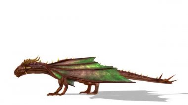 3d cg işleme bir ejderha