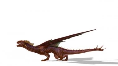 3d cg işleme bir ejderha