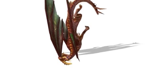 3D rendu 3D d'un dragon 