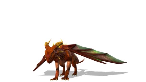 3D rendu 3D d'un dragon 