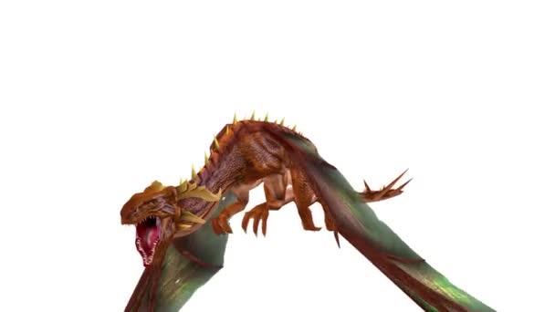 3D rendu 3D d'un dragon 