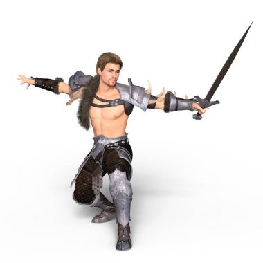 bir şövalyenin 3d cg işleme