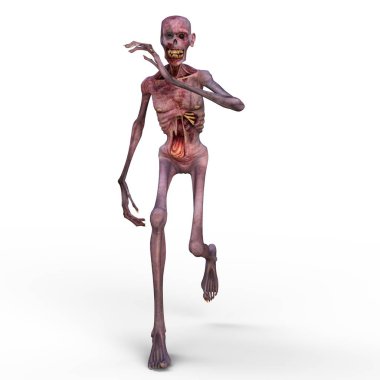 3d cg işleme bir zombi