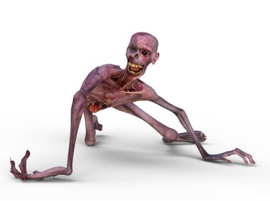 3d cg işleme bir zombi