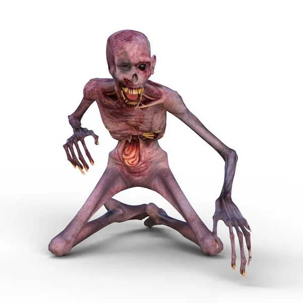 3D CG рендеринг зомби — стоковое фото