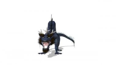 3d cg işleme bir ejderha