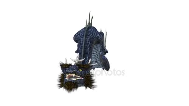 3D rendu 3D d'un dragon 