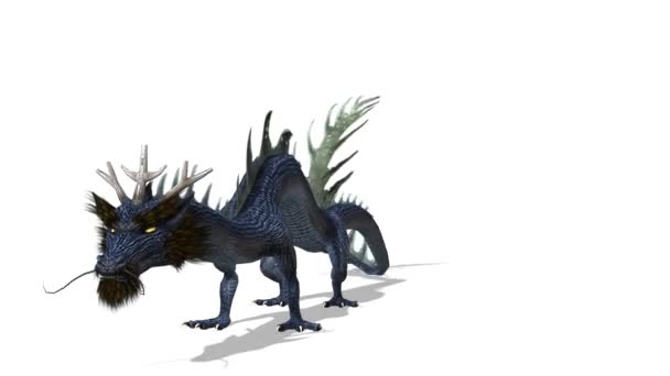 3D rendu 3D d'un dragon 