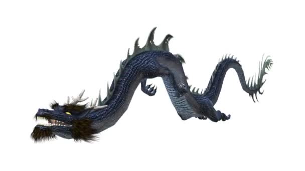 3D-cg rendering van een draak — Stockvideo
