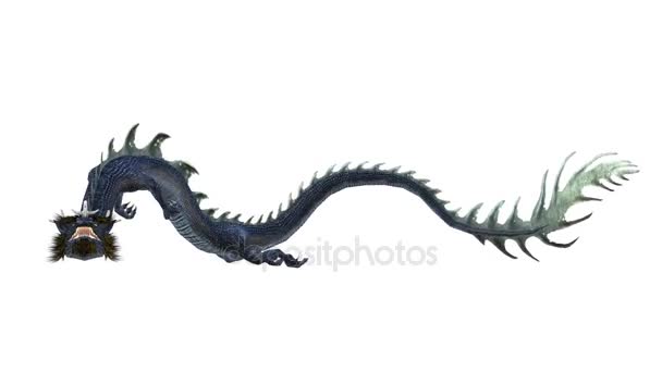 3D rendu 3D d'un dragon 