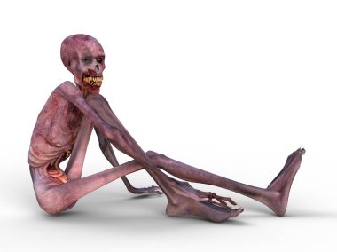 3d cg işleme bir zombi