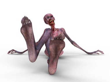 3d cg işleme bir zombi