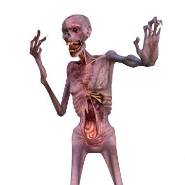 3d cg işleme bir zombi