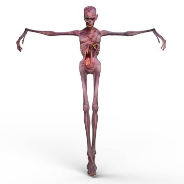 3d cg işleme bir zombi