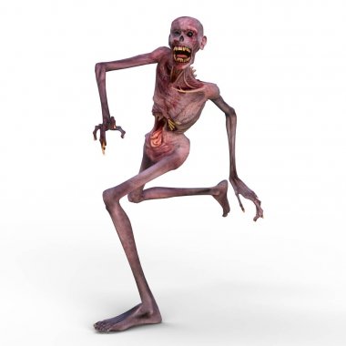 3d cg işleme bir zombi