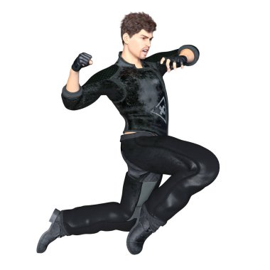 bir savaşçının 3d cg işleme