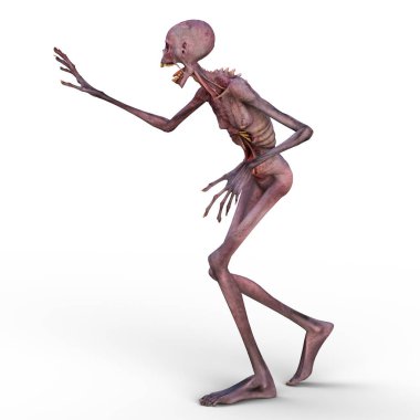 3d cg işleme bir zombi