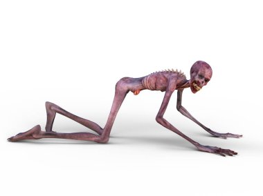 3d cg işleme bir zombi